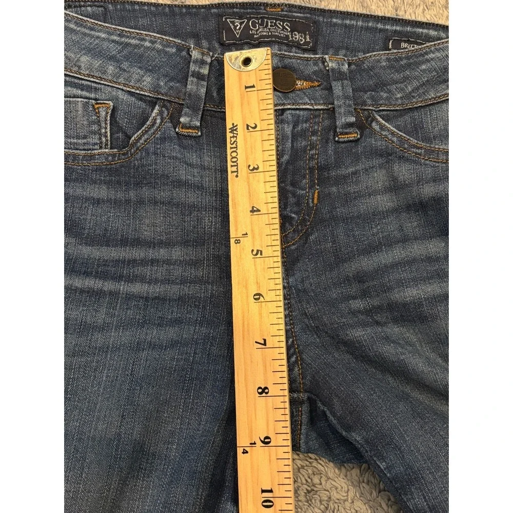 Guess Jeans Womens 26 Brittney Skinny Blue Denim Stretch Ankle Dark Wash